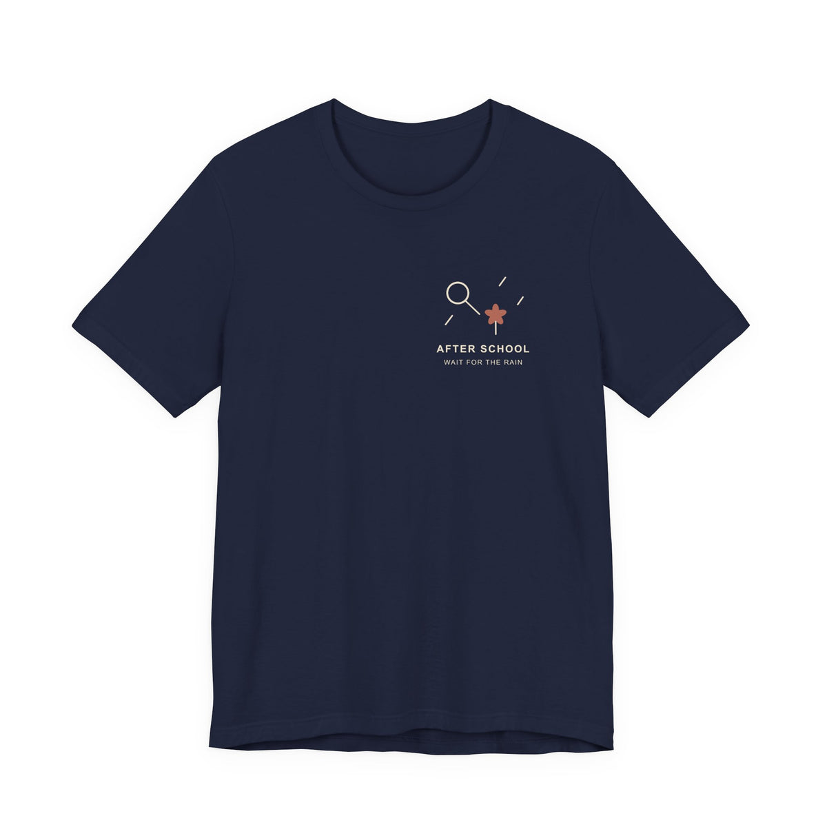 After School Rain Minimalist Anime Soft Tee | Devil Hunter Japanese Streetwear