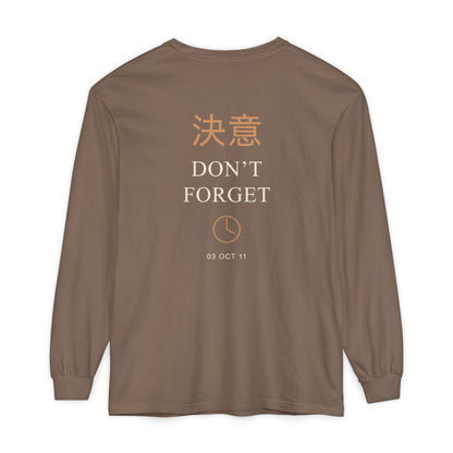 October Third Kanji Long Sleeve Tee | Inspired by Edward and Alphonse Elric from Fullmetal Alchemist