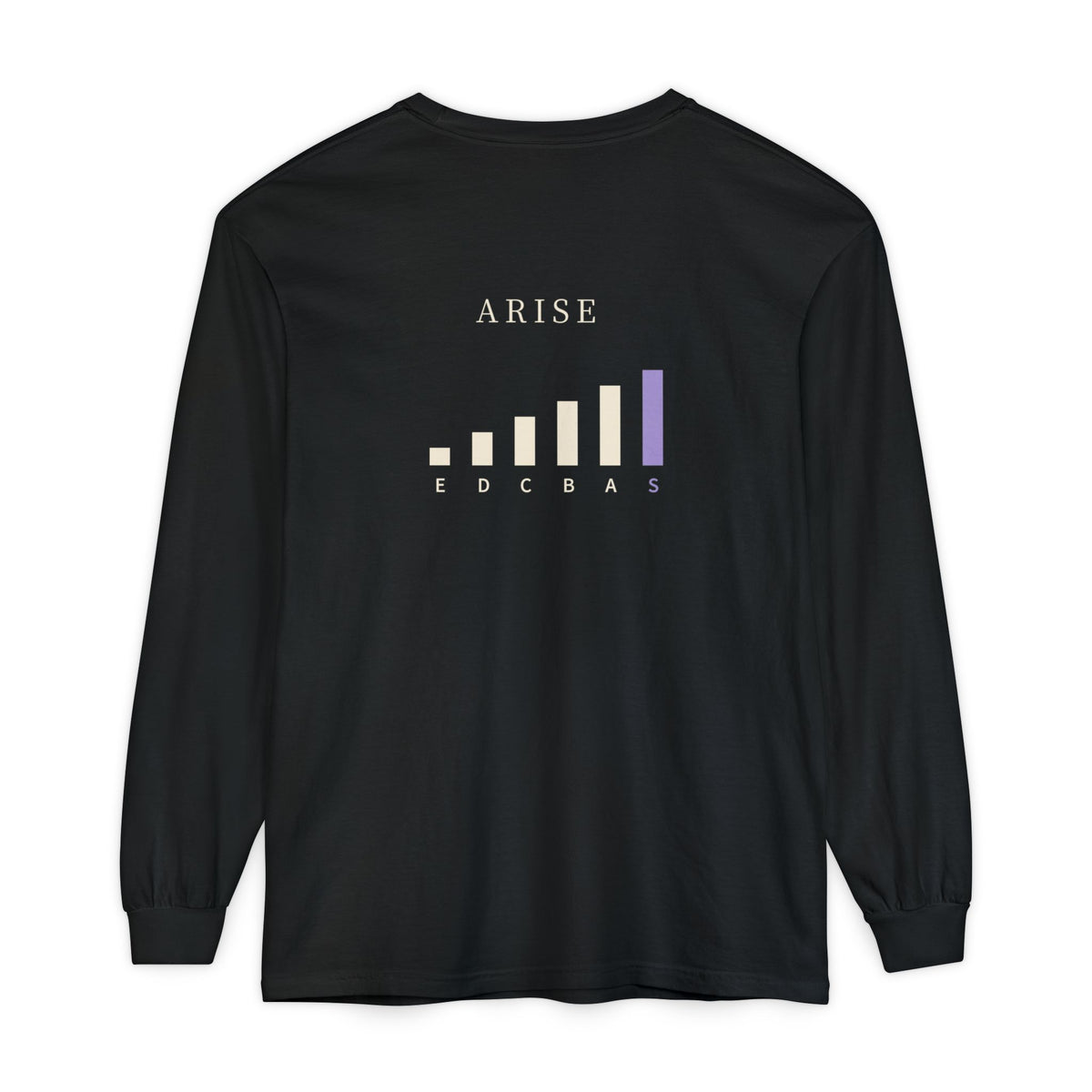 Rank Ascension Kanji Anime Long Sleeve Tee | Shadow Rank Gym Japanese Streetwear