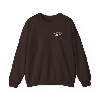 Occult Debate Kanji Crewneck Sweatshirt | Inspired by Momo Ayase and Okarun from Dandadan