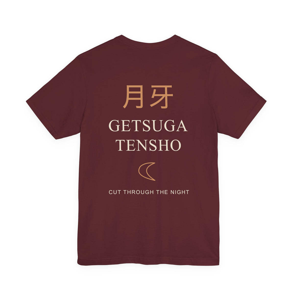 Moon Cleave Kanji Anime Soft Tee | Soul Sword Japanese Streetwear