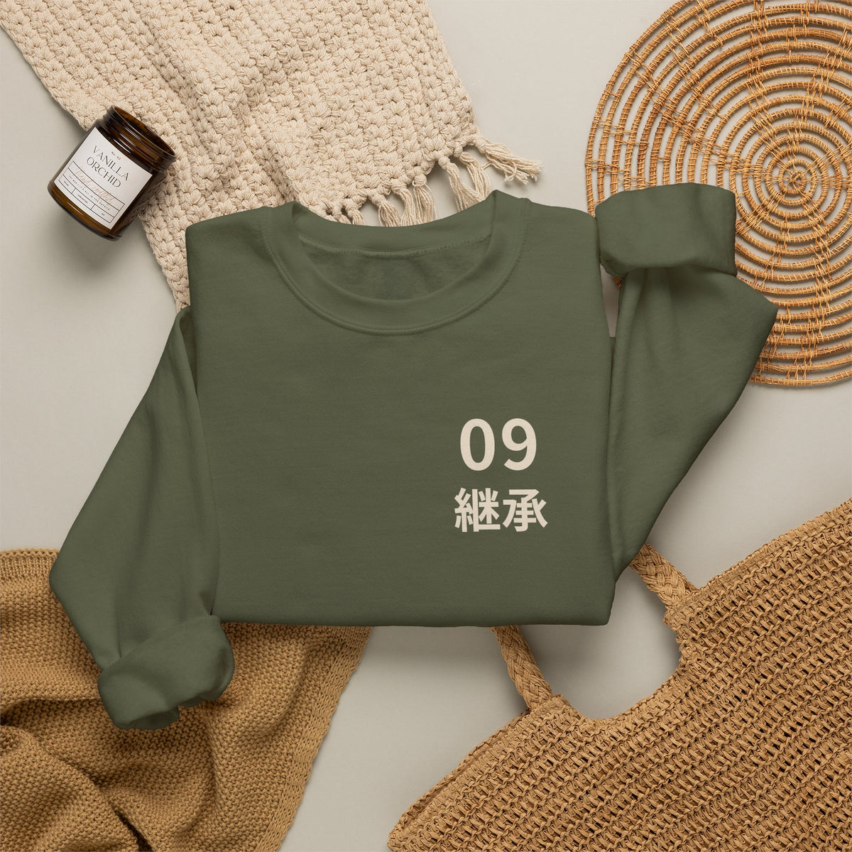 Ninth Kanji Anime Crewneck Sweatshirt | Successor Japanese Streetwear
