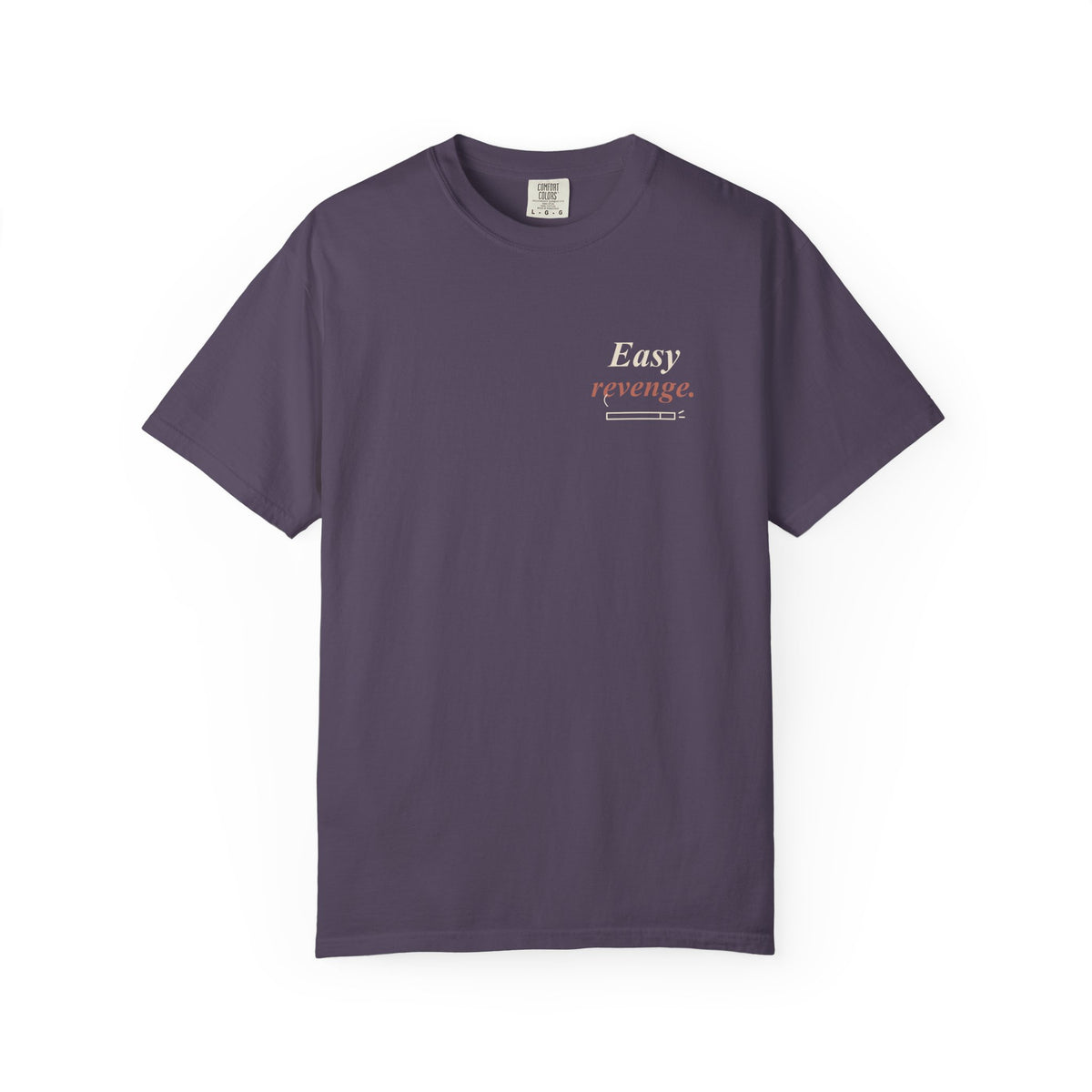 Easy Revenge Letter Anime Quote Tee | Devil Hunter Japanese Streetwear