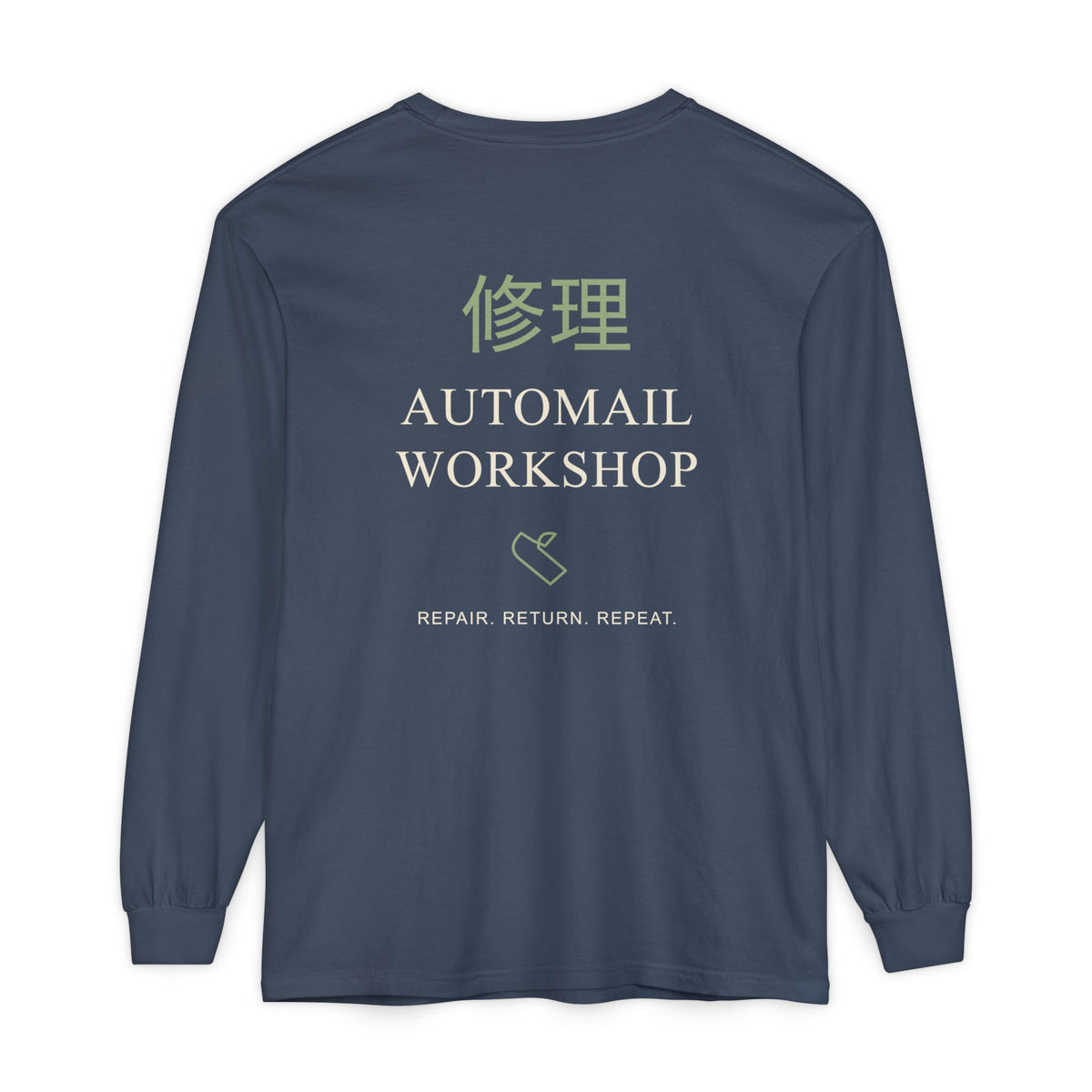 Rebuild Home Kanji Long Sleeve Tee | Inspired by Winry Rockbell from Fullmetal Alchemist