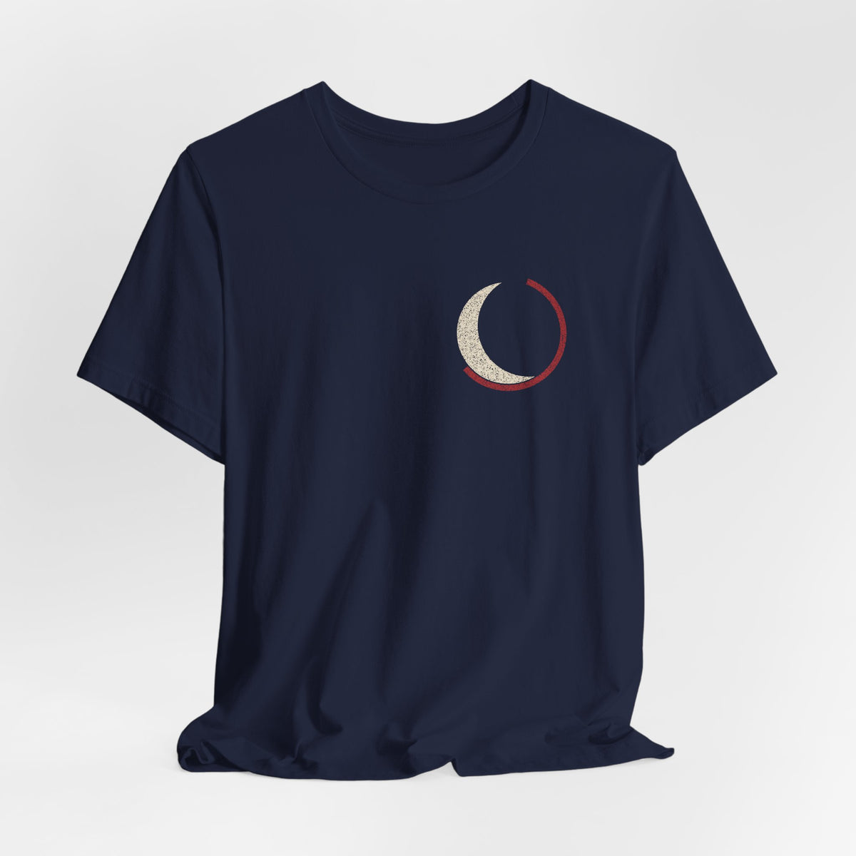 Black Moon Minimalist Anime Soft Tee | Soul Sword Japanese Streetwear