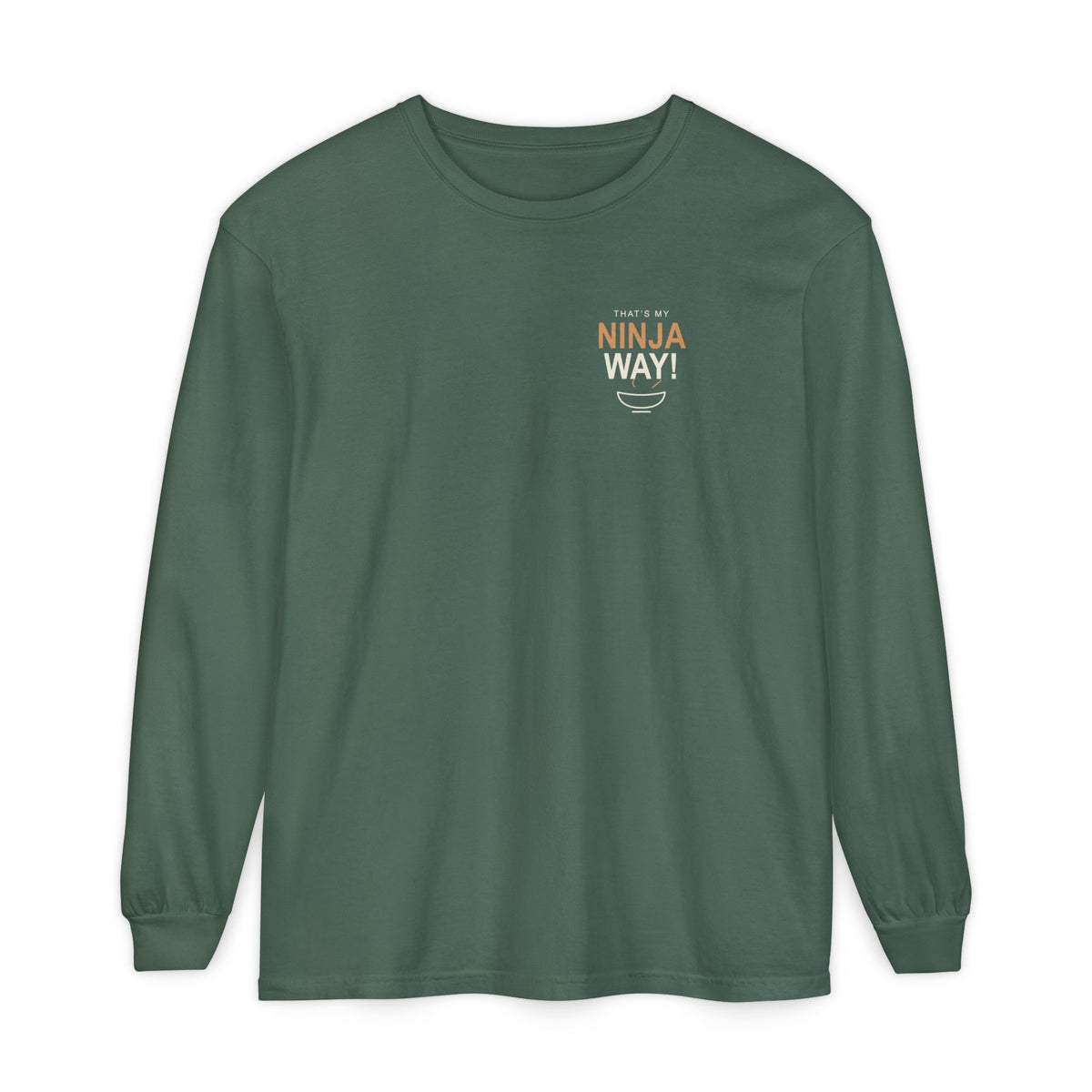 My Ninja Way Anime Quote Long Sleeve Tee | Ninja Japanese Streetwear