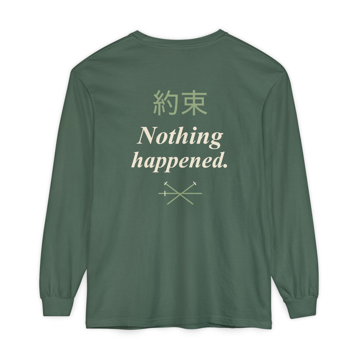 Kept Promise Kanji Anime Long Sleeve Tee | Pirate Japanese Streetwear
