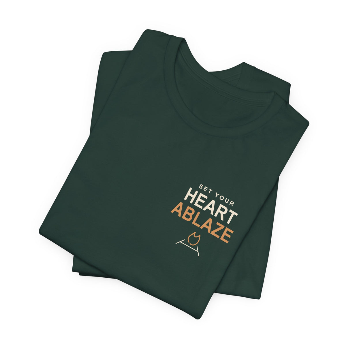 Heart Ablaze Anime Quote Soft Tee | Demon Hunter Japanese Streetwear