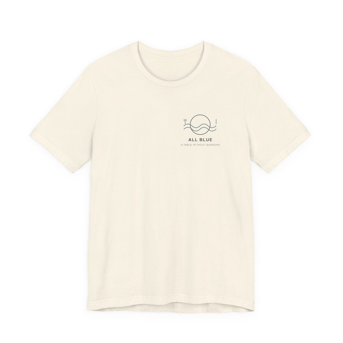 All Blue Table Minimalist Anime Soft Tee | Pirate Japanese Streetwear