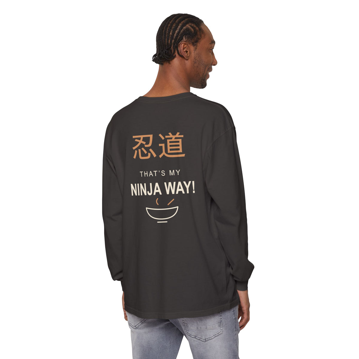 Ninja Way Kanji Anime Long Sleeve Tee | Ninja Japanese Streetwear
