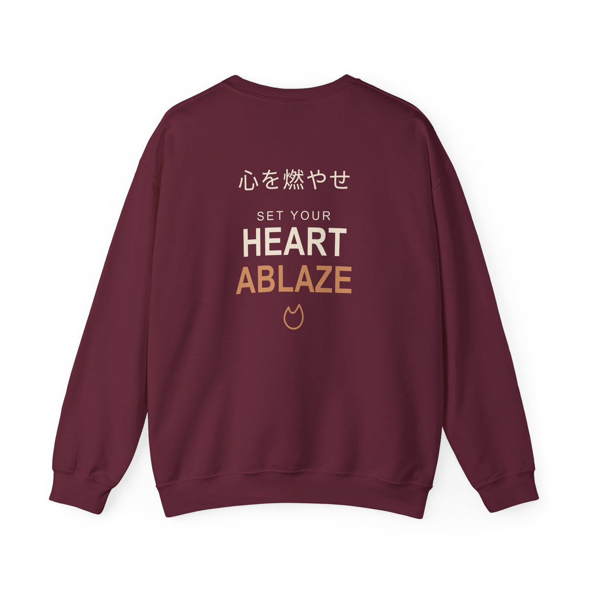 Burning Resolve Kanji Crewneck Sweatshirt | Inspired by Kyojuro Rengoku from Demon Slayer
