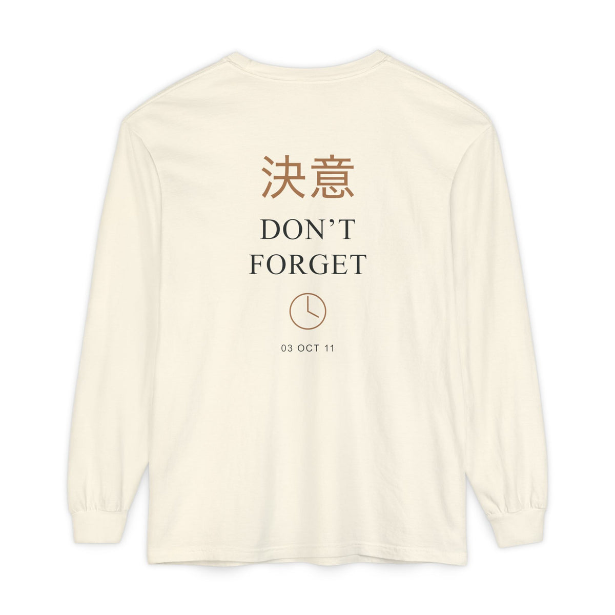 October Third Kanji Long Sleeve Tee | Inspired by Edward and Alphonse Elric from Fullmetal Alchemist