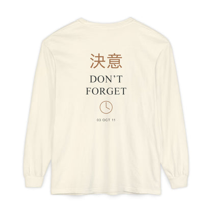 October Third Kanji Long Sleeve Tee | Inspired by Edward and Alphonse Elric from Fullmetal Alchemist