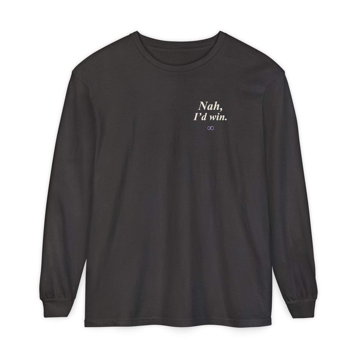 I'd Win Quote Long Sleeve Tee | Inspired by Satoru Gojo from Jujutsu Kaisen