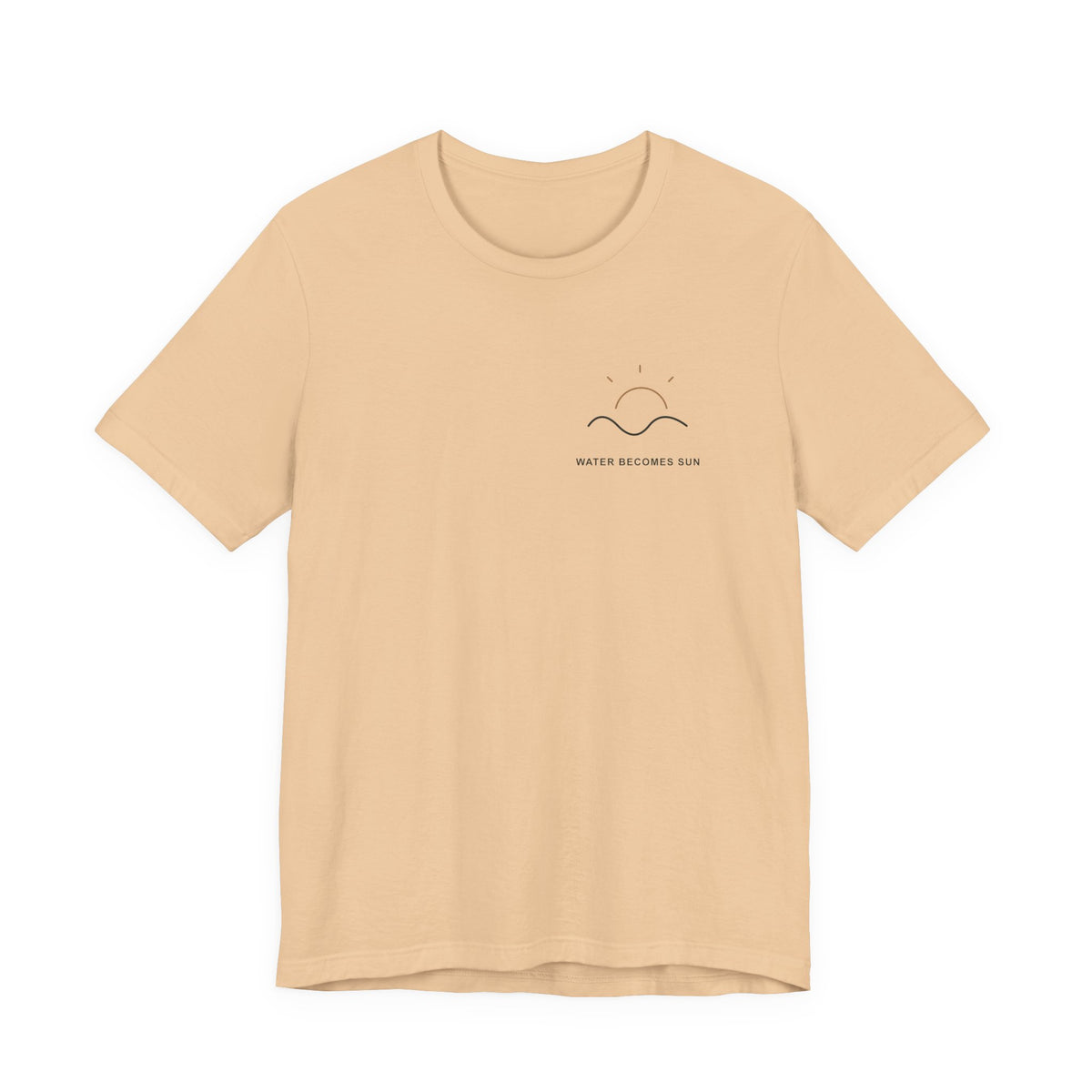 Water Becomes Sun Minimalist Anime Soft Tee | Demon Hunter Japanese Streetwear