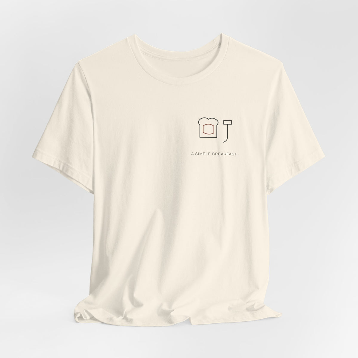 Simple Breakfast Minimalist Anime Soft Tee | Devil Hunter Japanese Streetwear