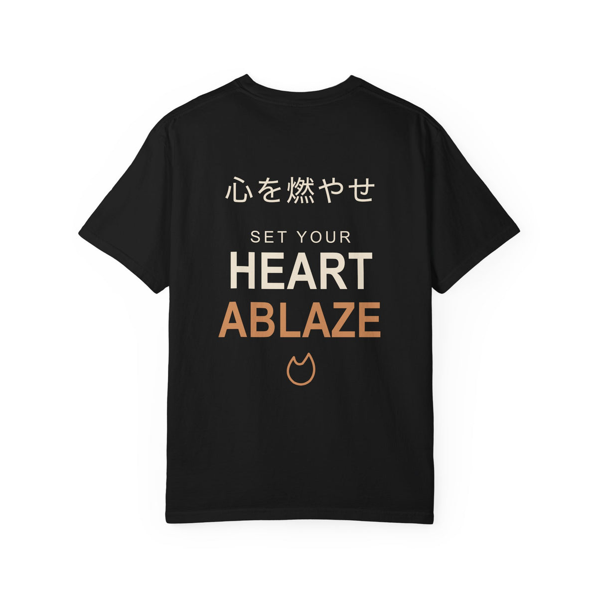 Burning Resolve Kanji Anime Tee | Demon Hunter Japanese Streetwear