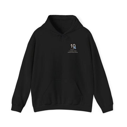 Ten Years, Still Learning Minimalist Anime Hoodie | Mage Journey Japanese Streetwear