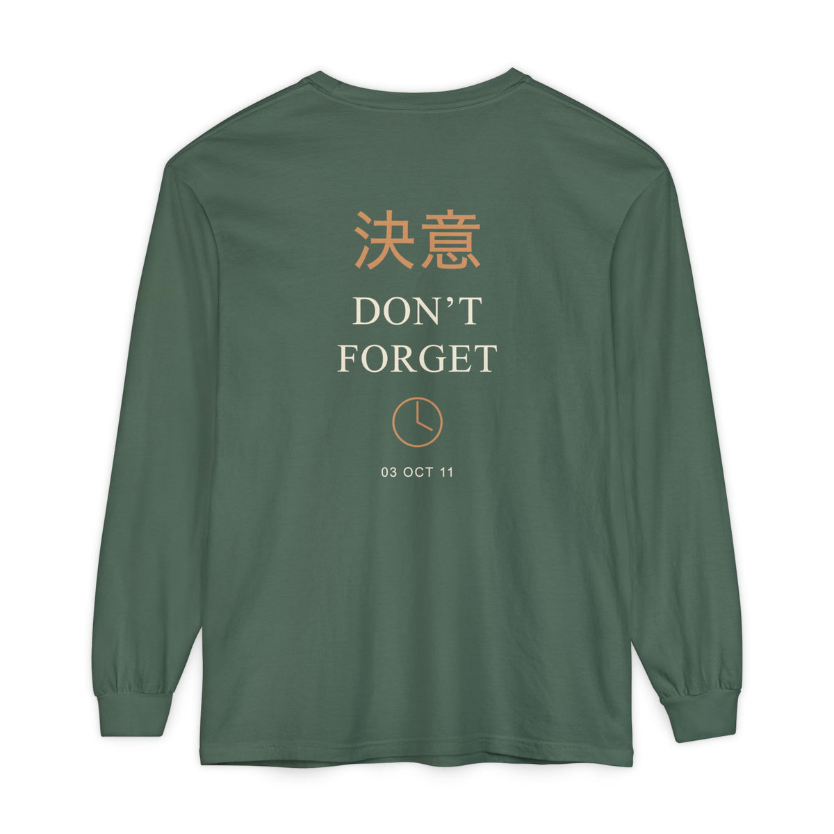 October Third Kanji Long Sleeve Tee | Inspired by Edward and Alphonse Elric from Fullmetal Alchemist