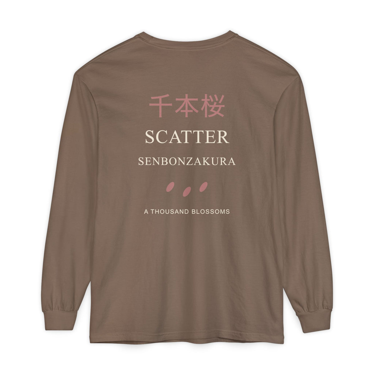 Scatter Kanji Long Sleeve Tee | Inspired by Byakuya Kuchiki from Bleach