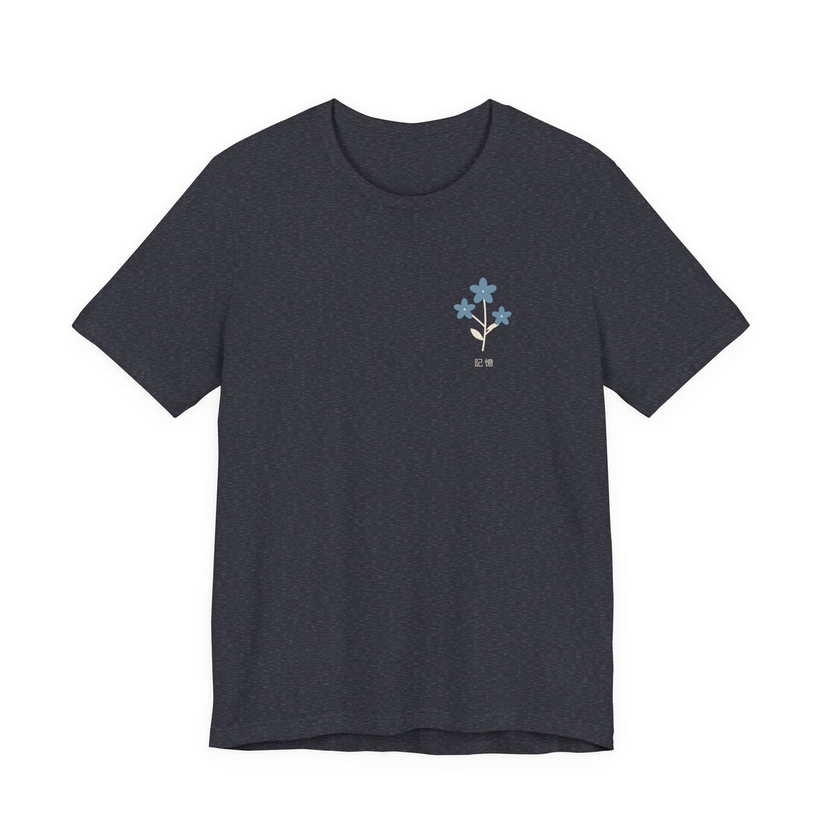 Flowers Remember Minimalist Anime Soft Tee | Mage Journey Japanese Streetwear