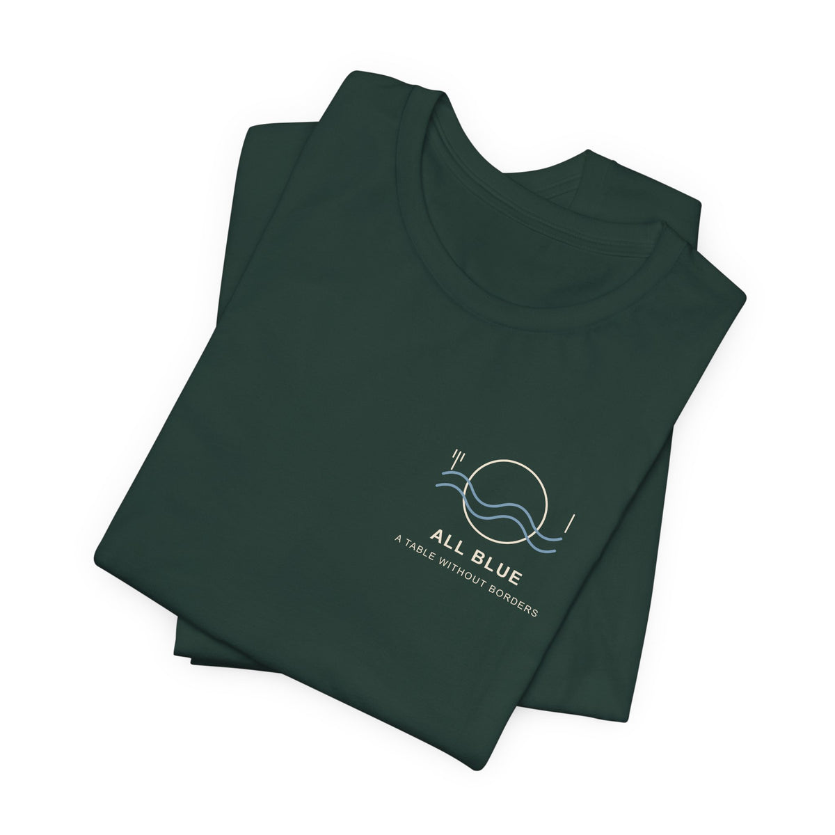 All Blue Table Minimalist Anime Soft Tee | Pirate Japanese Streetwear