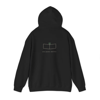 Five Leaf Kanji Hoodie | Inspired by Asta from Black Clover