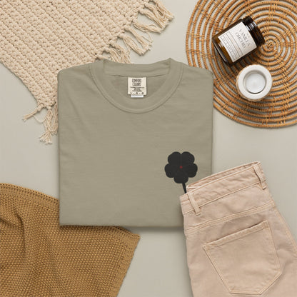 Black Clover Leaf Minimalist Heavyweight Tee | Inspired by Asta from Black Clover