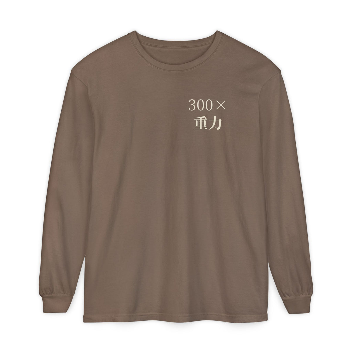 Gravity Club Kanji Anime Long Sleeve Tee | Saiyan Gym Japanese Streetwear