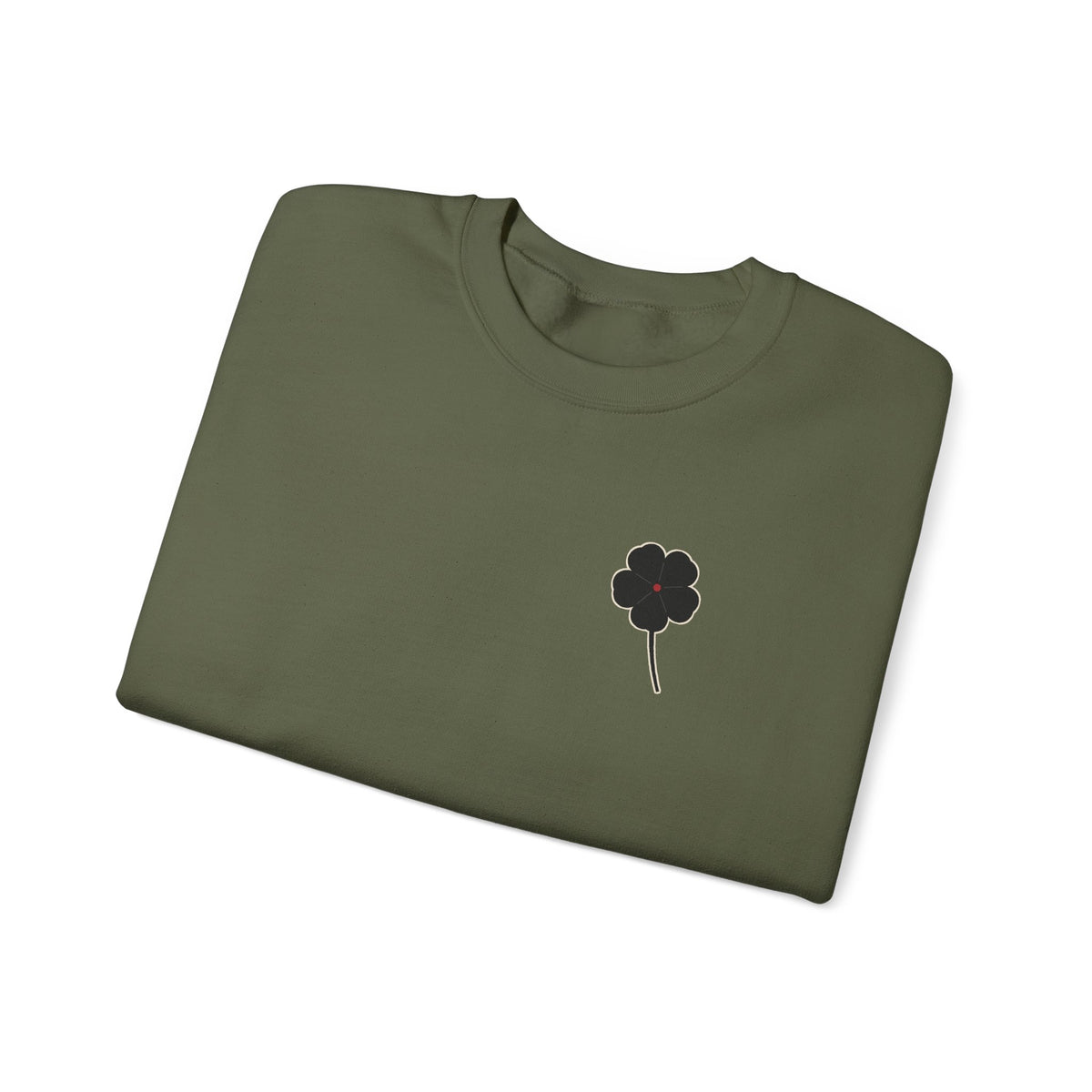 Black Clover Leaf Minimalist Crewneck Sweatshirt | Inspired by Asta from Black Clover