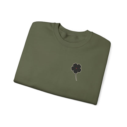 Black Clover Leaf Minimalist Crewneck Sweatshirt | Inspired by Asta from Black Clover