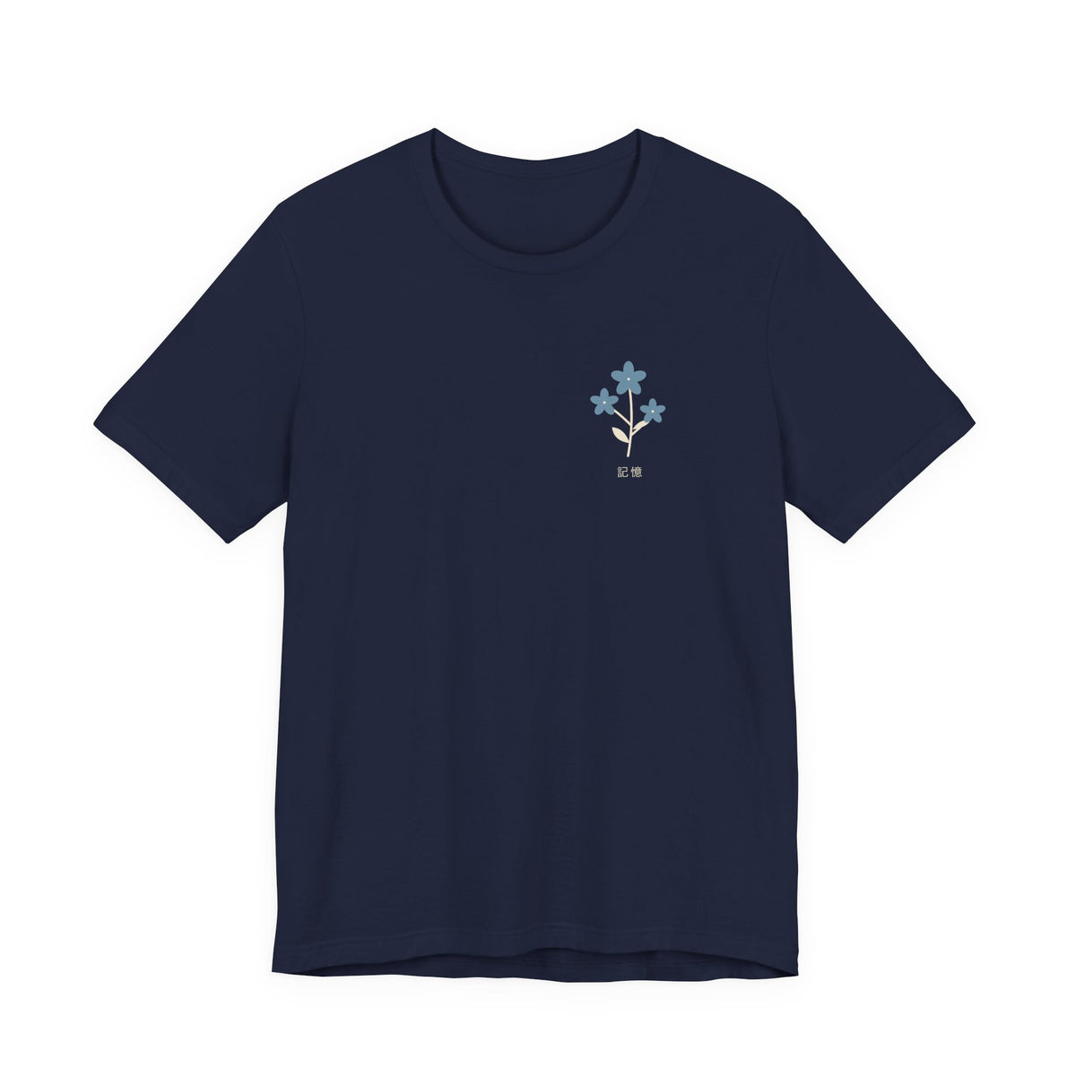Flowers Remember Minimalist Anime Soft Tee | Mage Journey Japanese Streetwear