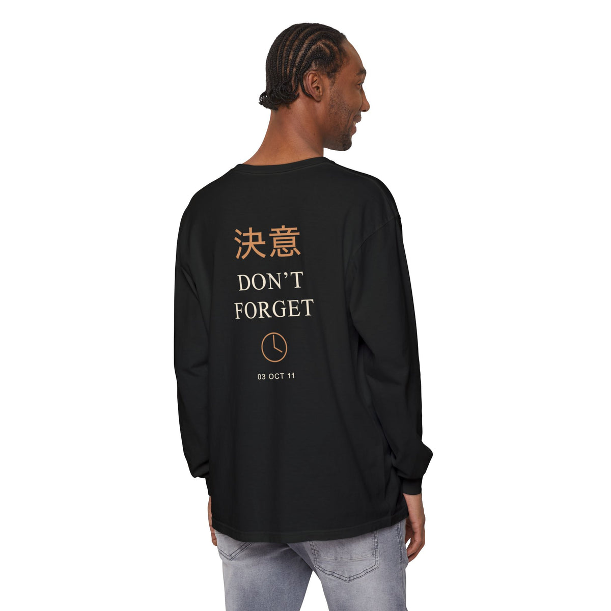 October Third Kanji Long Sleeve Tee | Inspired by Edward and Alphonse Elric from Fullmetal Alchemist