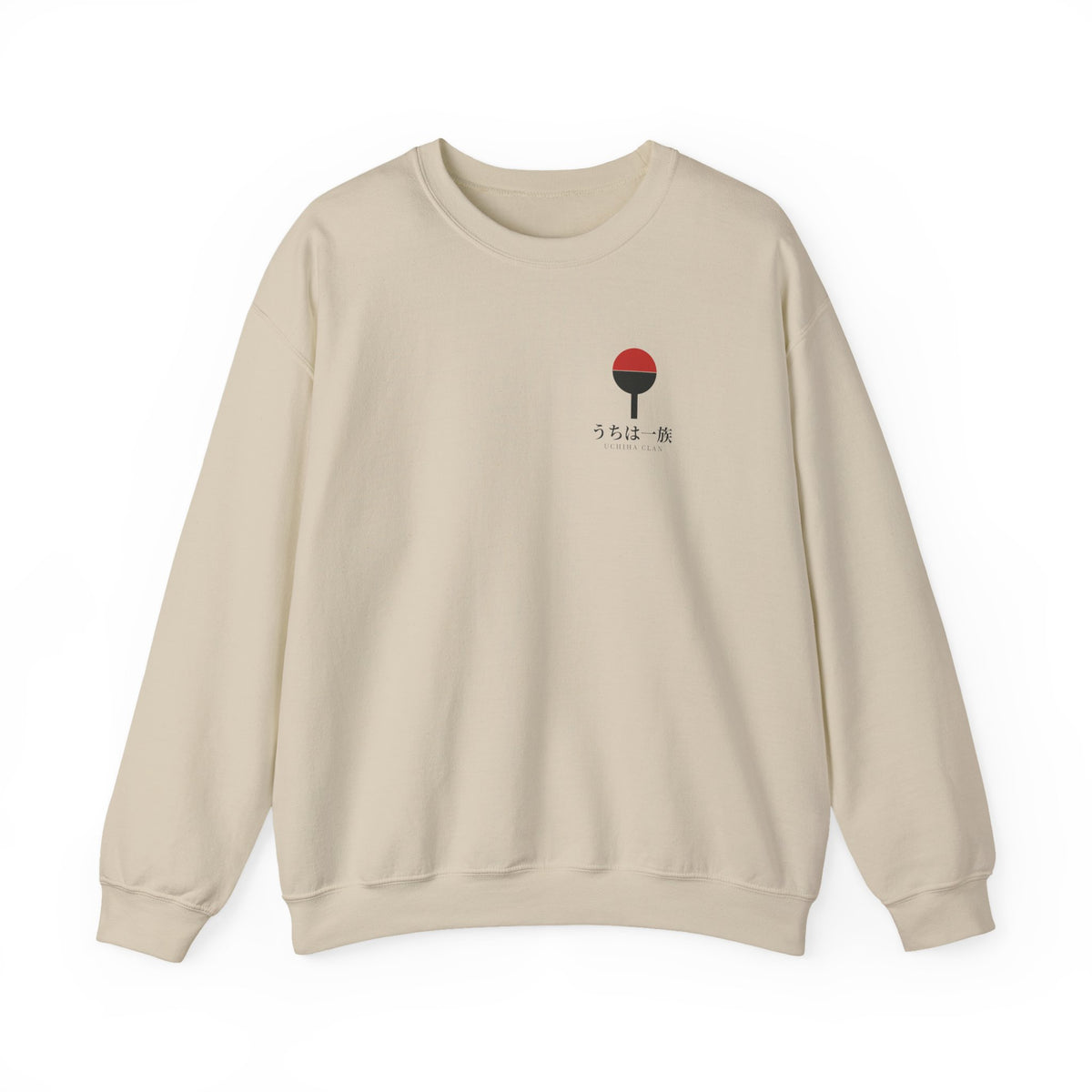 Clan Fan Crest Kanji Crewneck Sweatshirt | Inspired by the Uchiha clan of Naruto