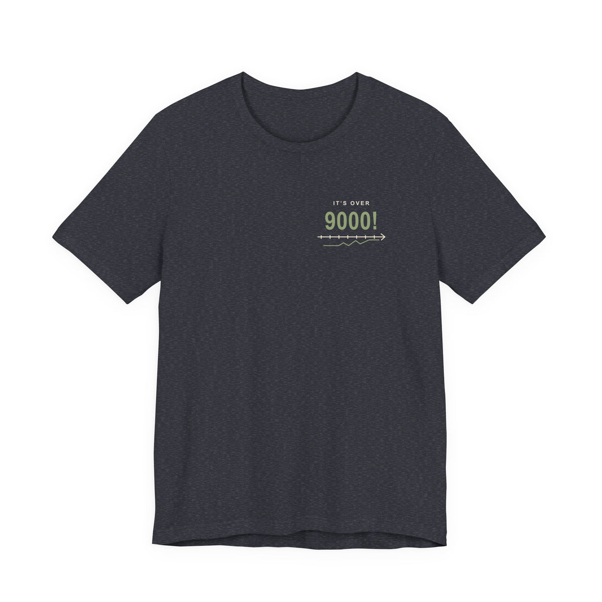 Over Nine Thousand Anime Quote Soft Tee | Power Level Japanese Streetwear