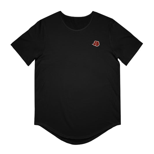 Basic Akatsuki Inspired Men's Jersey Curved Hem Tee Shirt