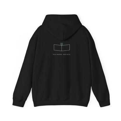 Five Leaf Kanji Hoodie | Inspired by Asta from Black Clover