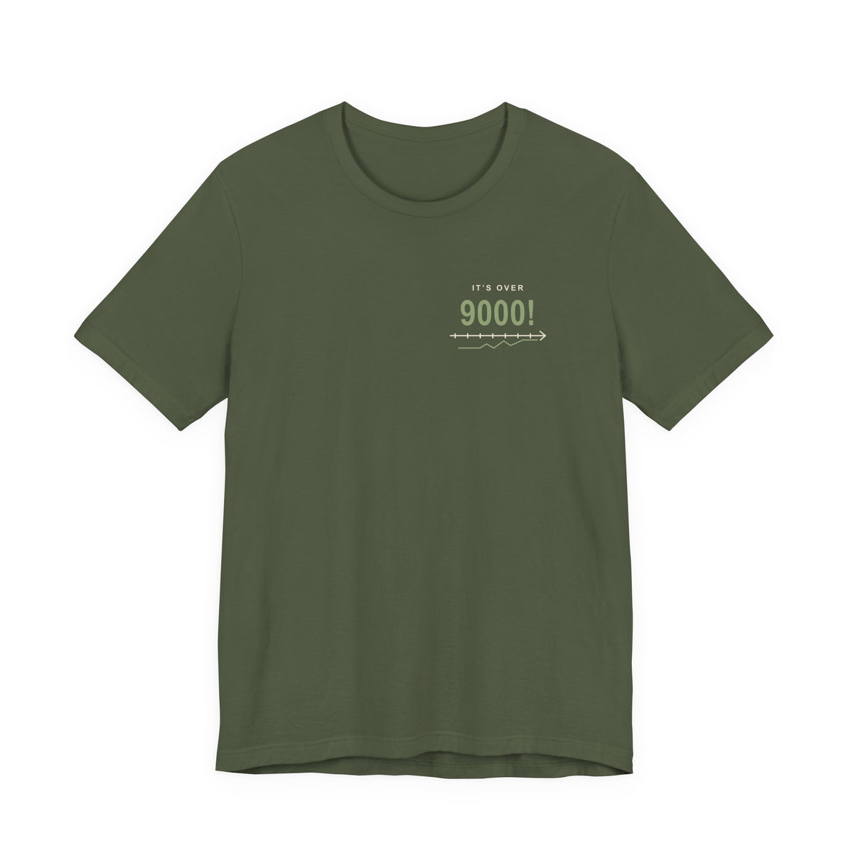 Over Nine Thousand Anime Quote Soft Tee | Power Level Japanese Streetwear