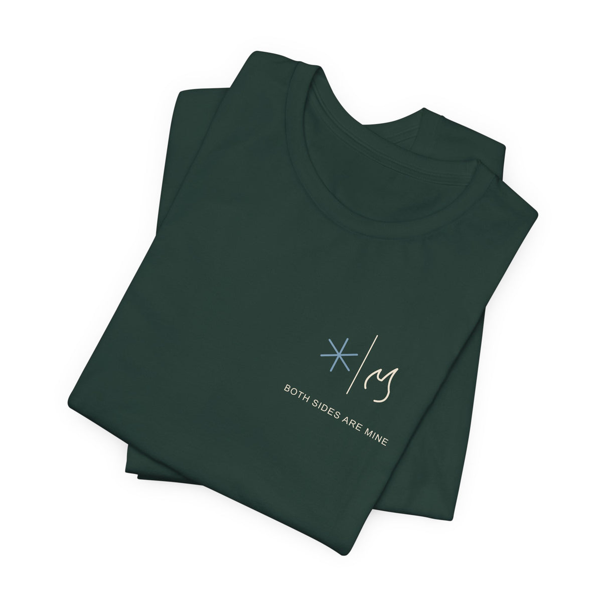 Both Sides Mine Minimalist Anime Soft Tee | Hero Academy Japanese Streetwear