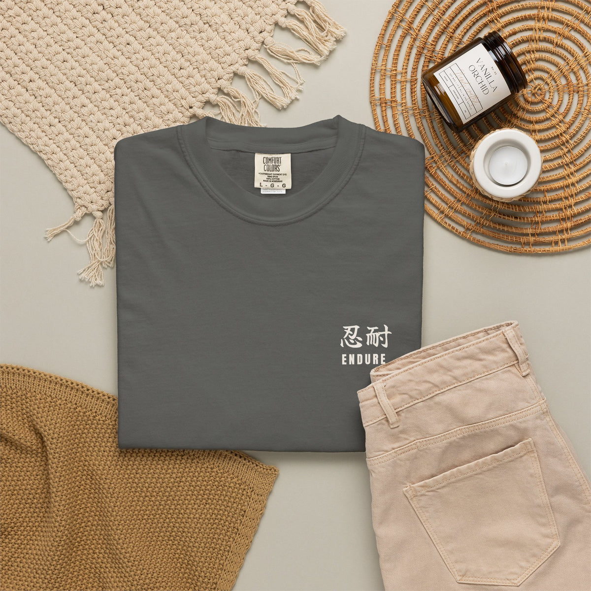 Endure Nintai Anime Gym Shirt | Kanji Discipline Streetwear Tee