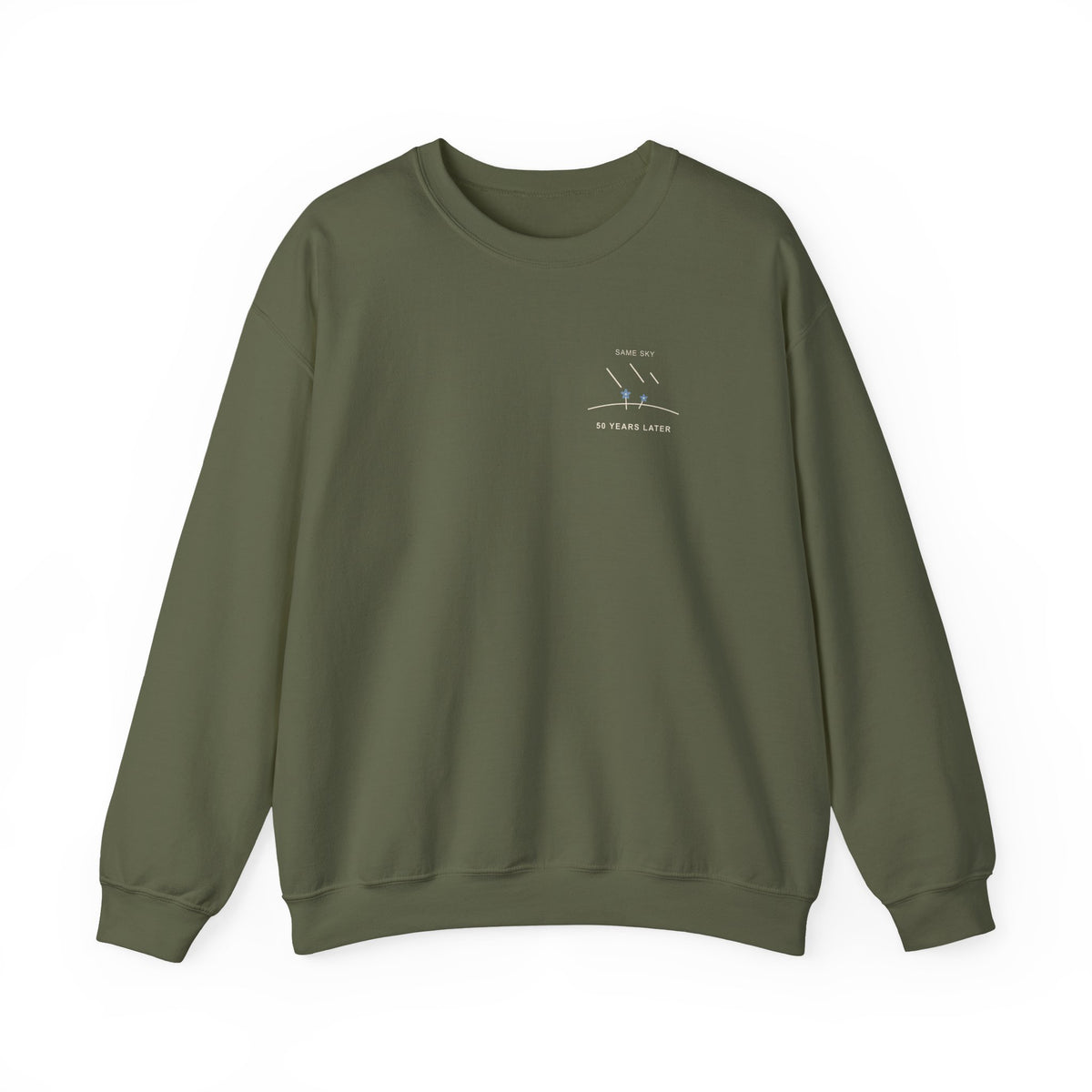 Same Sky Minimalist Crewneck Sweatshirt | Inspired by Frieren and Himmel from Frieren