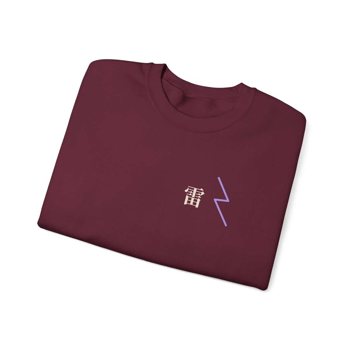 Storm Flame Kanji Anime Crewneck Sweatshirt | Clan Crest Japanese Streetwear