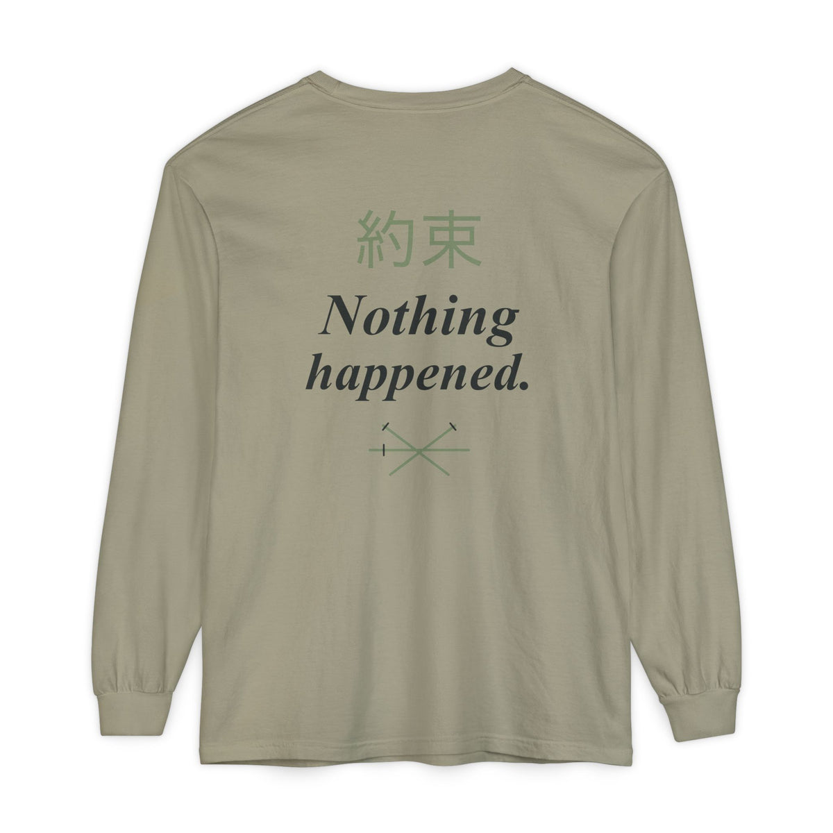 Kept Promise Kanji Anime Long Sleeve Tee | Pirate Japanese Streetwear