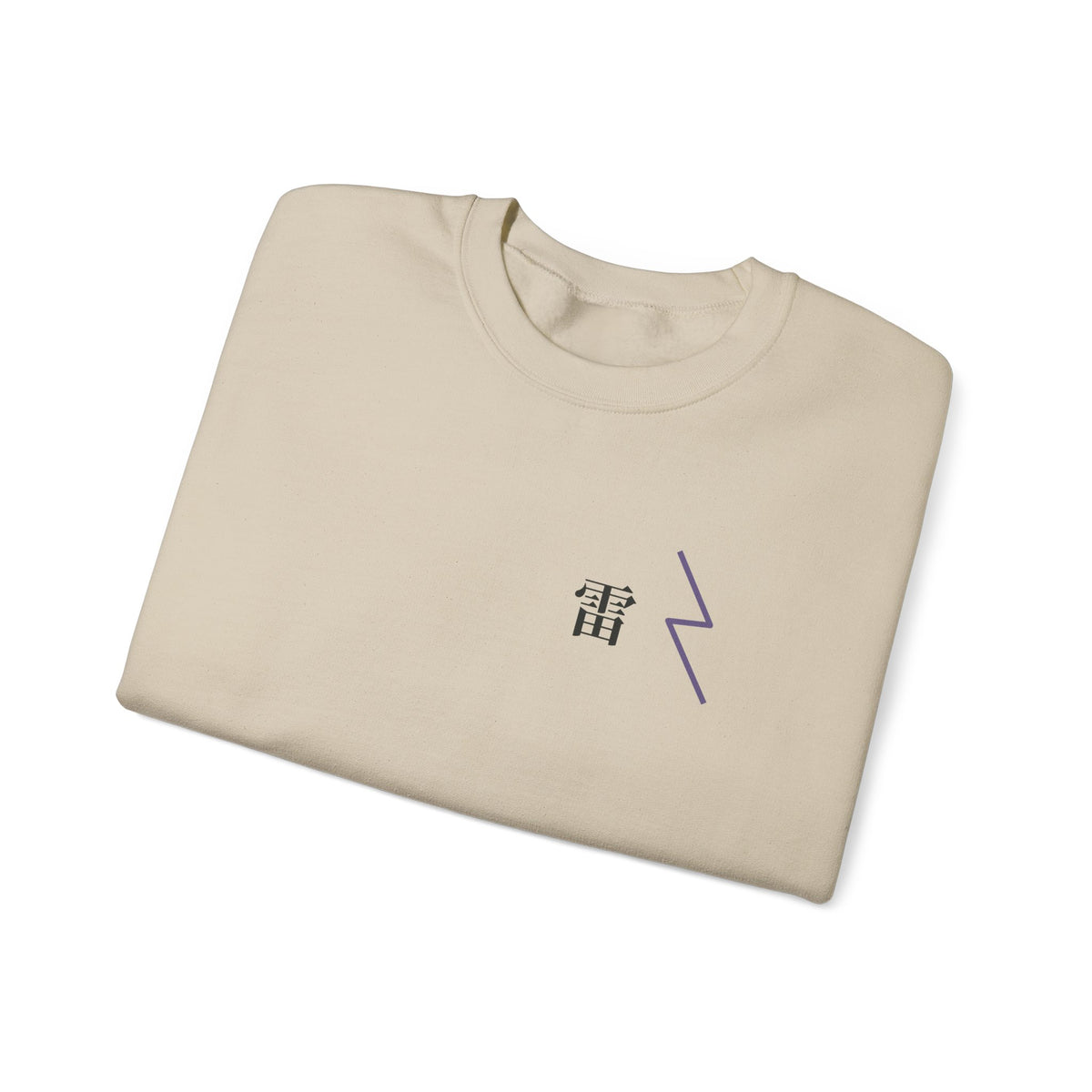 Storm Flame Kanji Anime Crewneck Sweatshirt | Clan Crest Japanese Streetwear