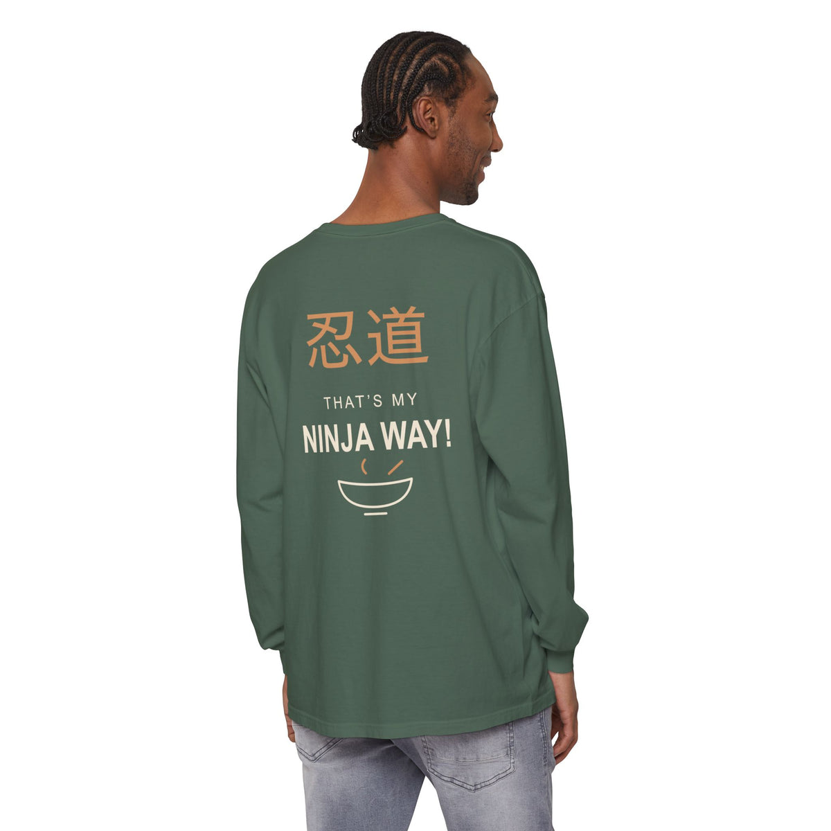 Ninja Way Kanji Anime Long Sleeve Tee | Ninja Japanese Streetwear