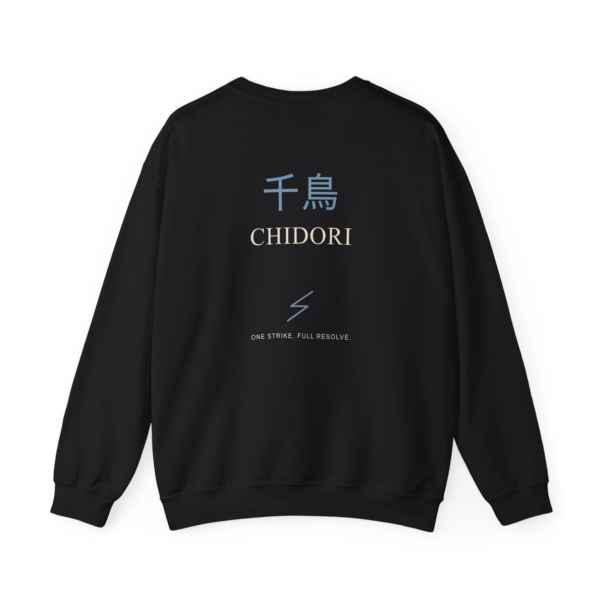 Thunder Strike Kanji Anime Crewneck Sweatshirt | Ninja Japanese Streetwear