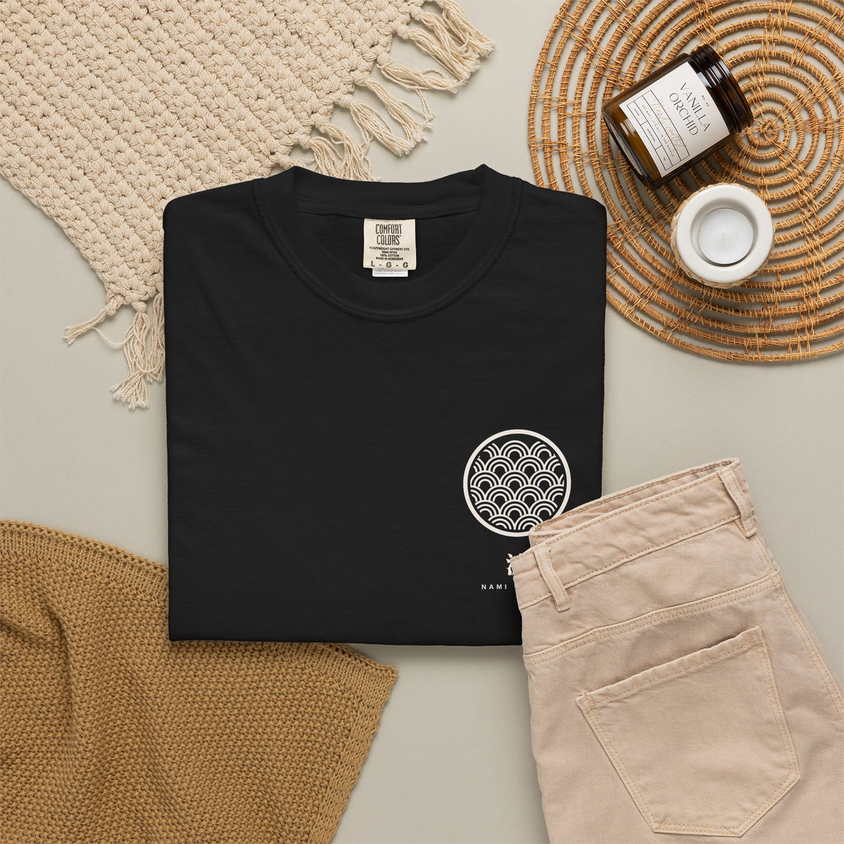 Nami Wave Crest Anime Tee | Minimalist Japanese Streetwear Shirt