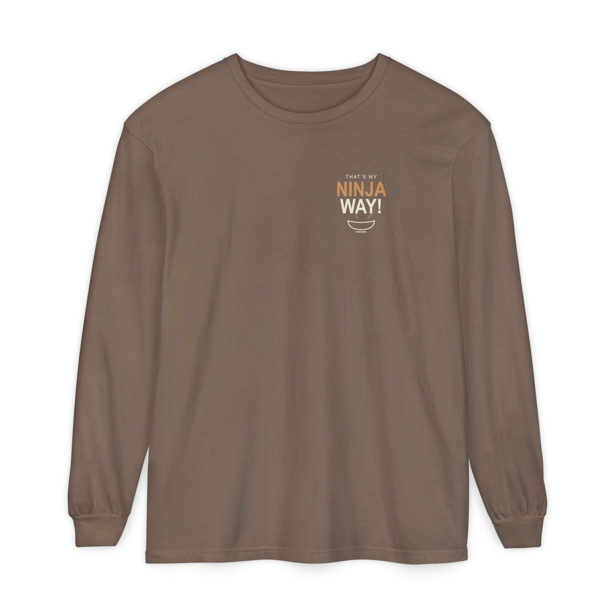 My Ninja Way Anime Quote Long Sleeve Tee | Ninja Japanese Streetwear