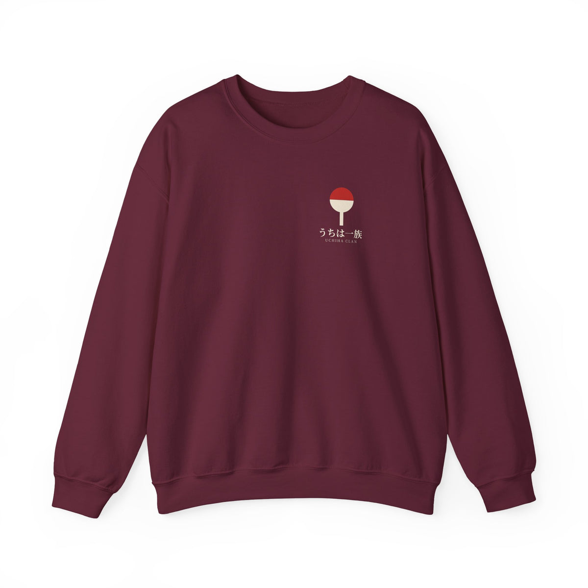 Clan Fan Crest Kanji Crewneck Sweatshirt | Inspired by the Uchiha clan of Naruto