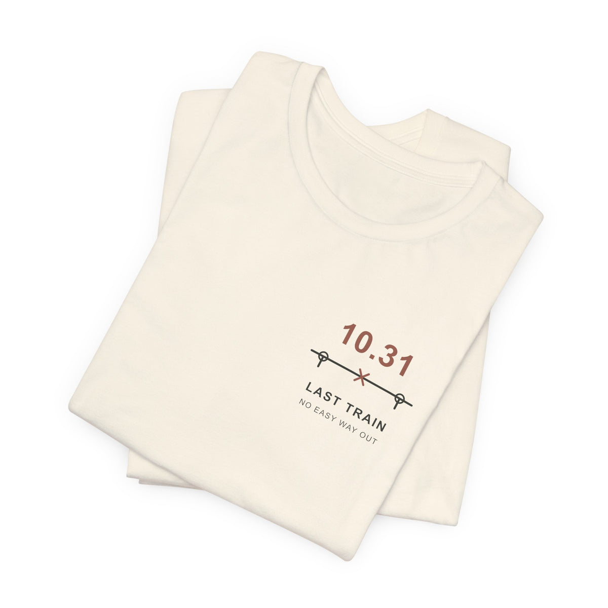 Last Train October Minimalist Anime Soft Tee | Sorcerer Japanese Streetwear